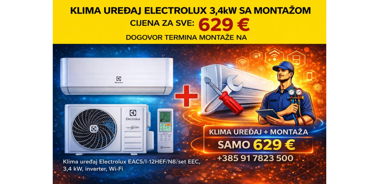 Klima Electrolux 3,4kW