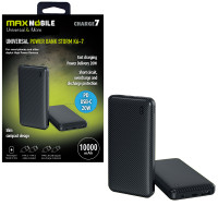 Power bank MaxMobile storm K6-7 10000mAh 20W PD USB-C crni